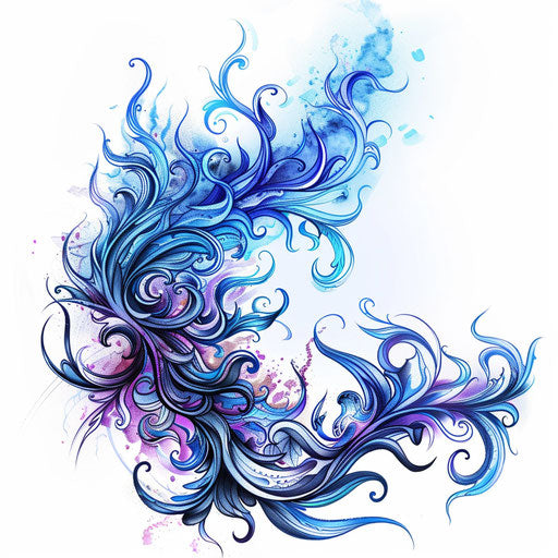 Flame Tattoo Blueprint Kit