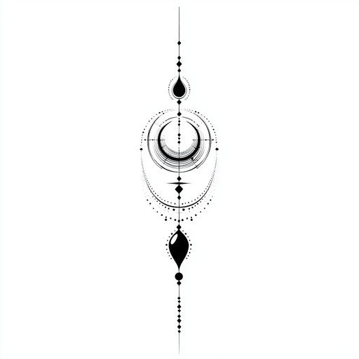 Minimalist style men's bracelet tattoo, clean thin lines