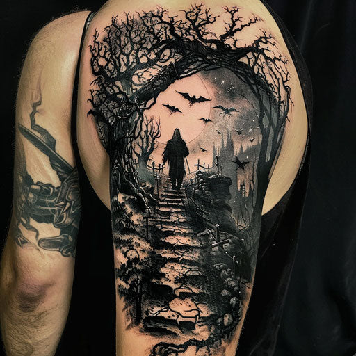 Depression tattoo with epic fantasy twist