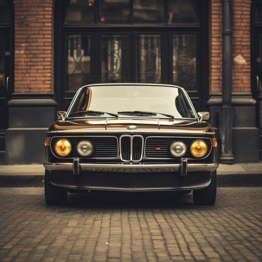 Classic BMW car front view