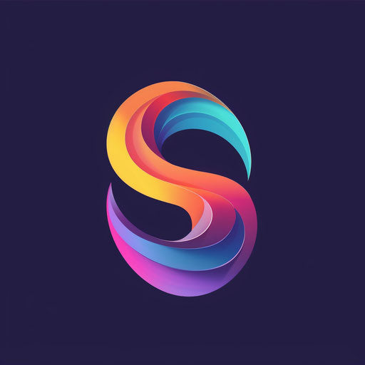 Modern logo design with vibrant color gradient