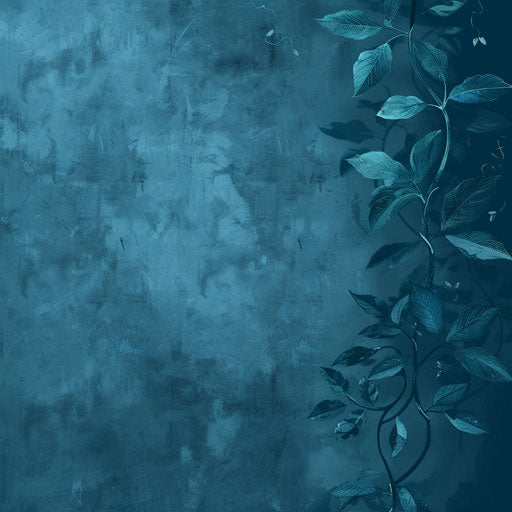 Realistic adventure clipart blooming on indigo background