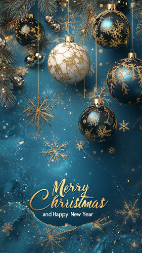 Customizable Merry Christmas And Happy New Year Caricature Clipart for Unique Creations