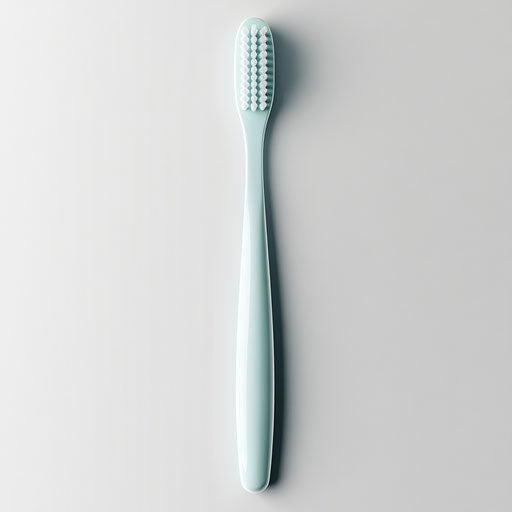 3D toothbrush in photorealistic style on flat white background