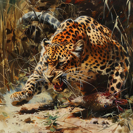 Swift hunt of the Amur leopard