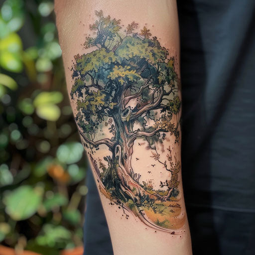 Enchanted forest with curse mark tattoo