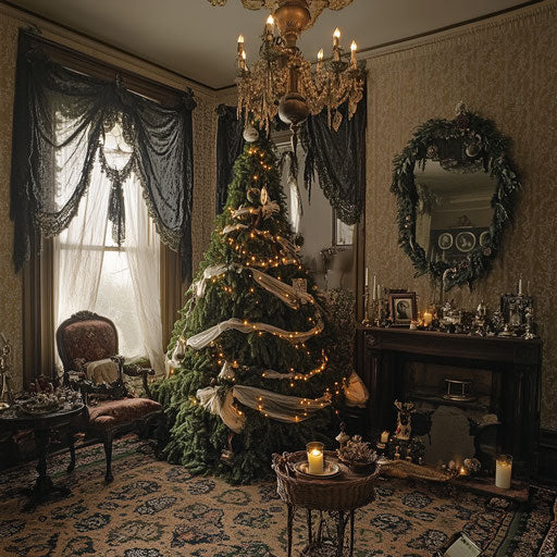 Victorian Christmas parlor