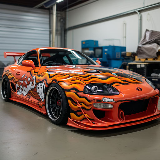 Custom decals for classic Toyota Supra