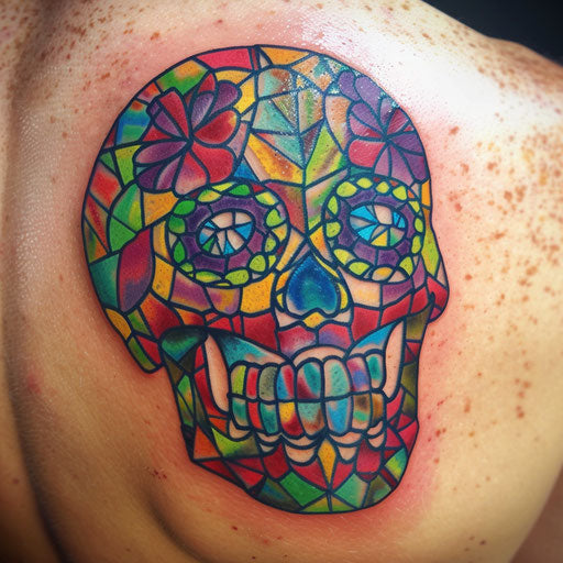 Bright Sugar Skull Tattoo Sketches