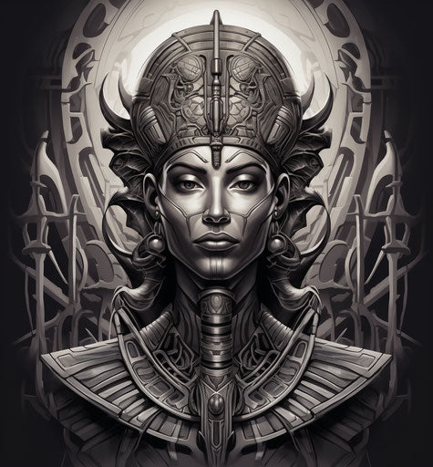 Free tattoo designs in Afrofuturism style