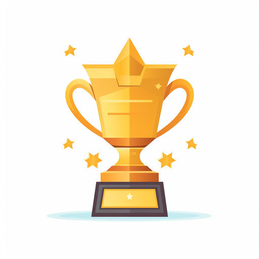 Award clipart in the Minimalist style, on white background