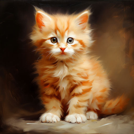 Orange cat kitten
