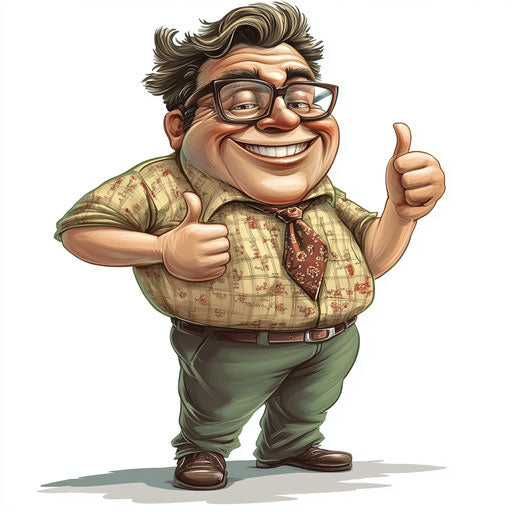 Flexible Math Caricature Clipart for Multimedia Use