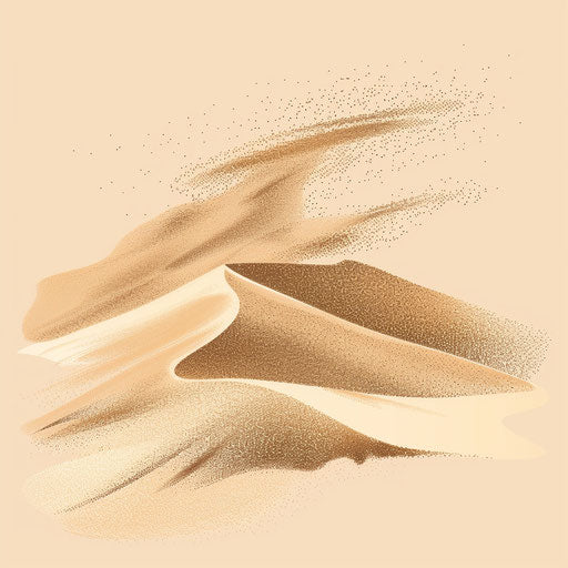 Sand clipart with random flat background