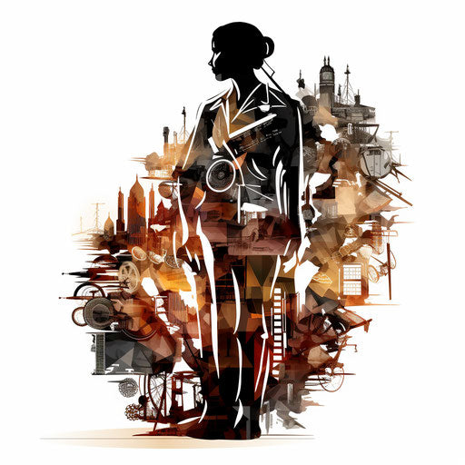 Career clipart in the style of Chiaroscuro Art