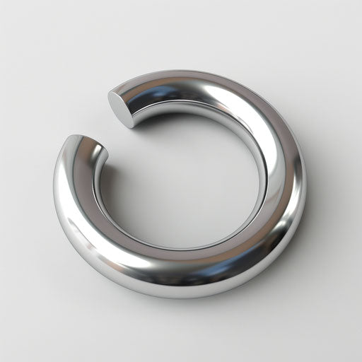 Realistic magnet clipart on white background, enhanced with textures