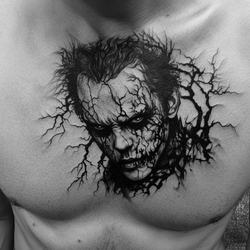 Small Chest Tattoos For Men Body Art Tattoo Stencil Kit