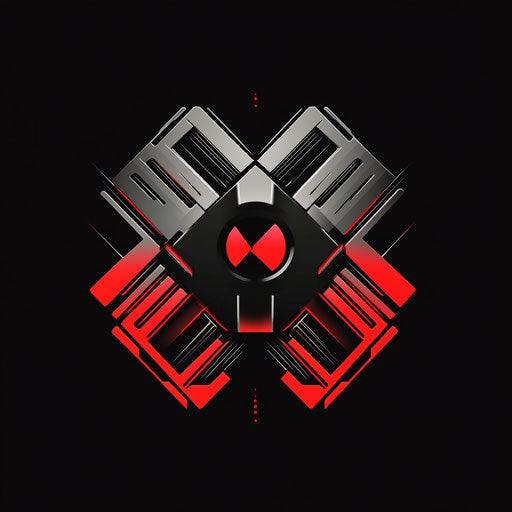 Modern DJ logo with stylized crossfader and professional typography