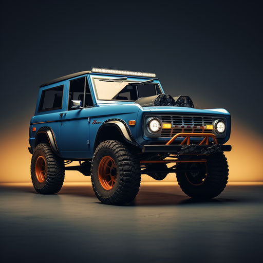 Classic Ford Bronco Sport with Dubs tires
