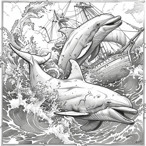 Heroic dolphins in an epic sea battle