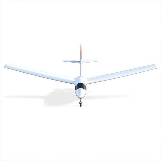 3D Glider on flat white background