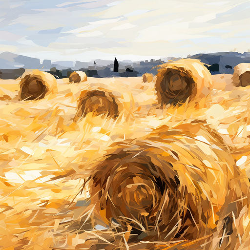 Impressionistic Art clipart on white background