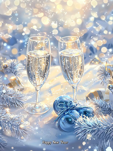 Sparkling Images On Happy New Year NYE Visuals