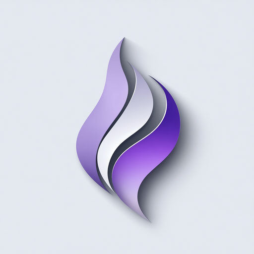 Modern and elegant illustrator logo design with unique paint palette and sophisticated typography on light gray background.