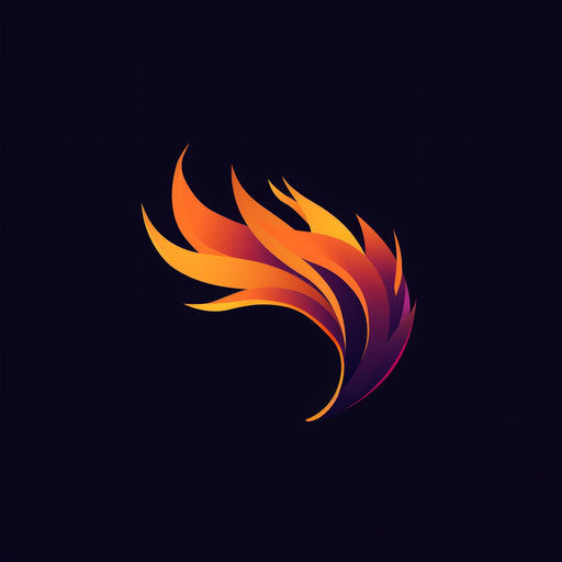 Realistic flame symbolizing passion and energy for business name