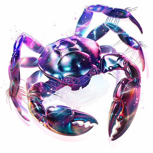 Futuristic Cancer zodiac tattoo