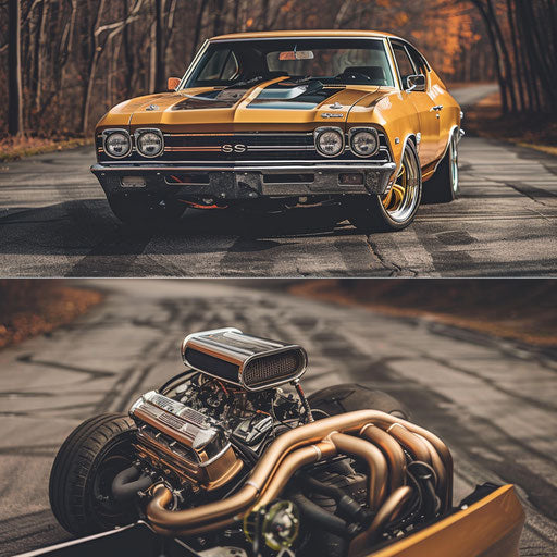 1969 Chevrolet Chevelle SS with hybrid engine, blending vintage aesthetics with modern efficiency