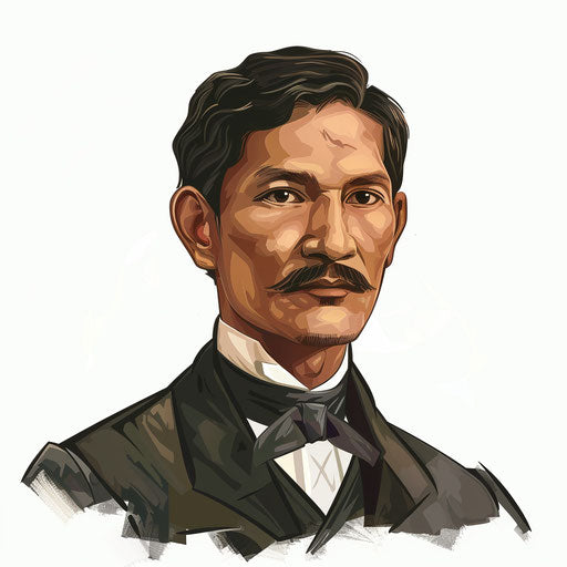 Photo realistic clipart of Jose Rizal on white background