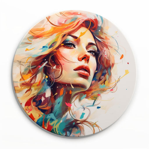 Magnet illustration in the style of Oil painting, on a white background