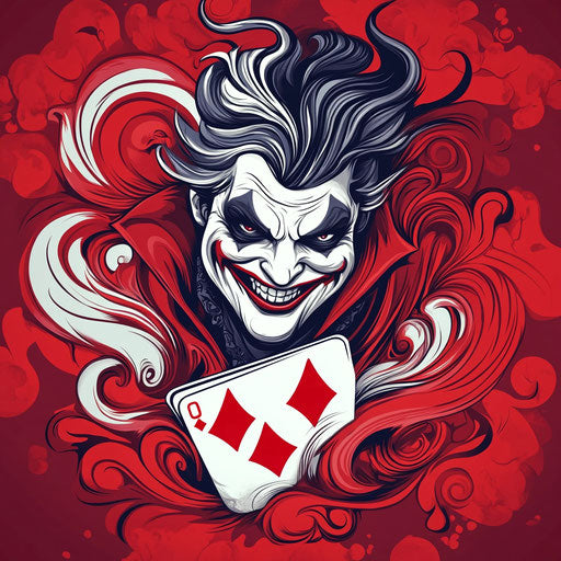Joker Card Tattoo Tattoo Vector Art