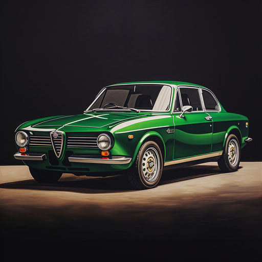 Classic Bright Green Alfa Romeo Giulia Quadrifoglio