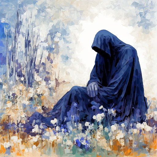 Impressionistic Art, death clipart on white background