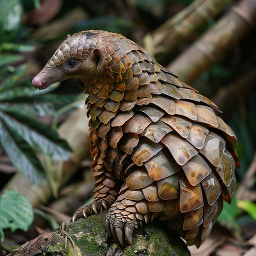 A pangolin journalist reporting from exotic locations