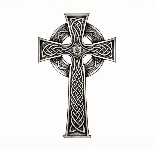 Celtic cross tattoo