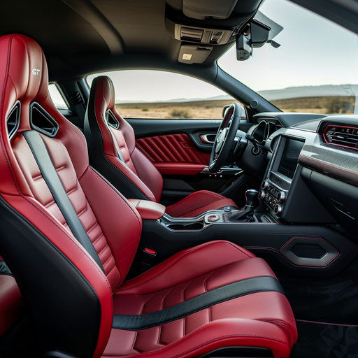 Luxury Mustang with leather seats and modern tech