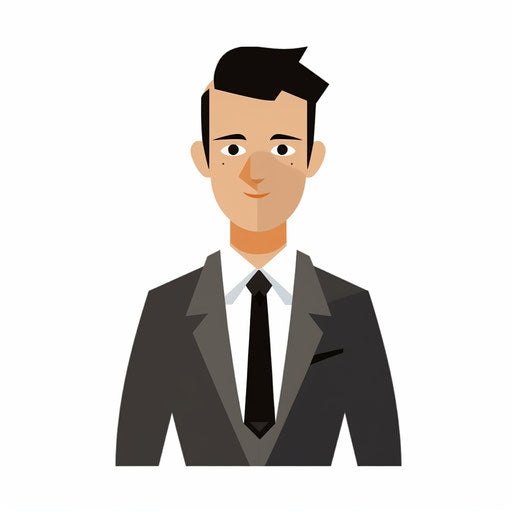 Manager illustration in the Minimalist style, on a white background