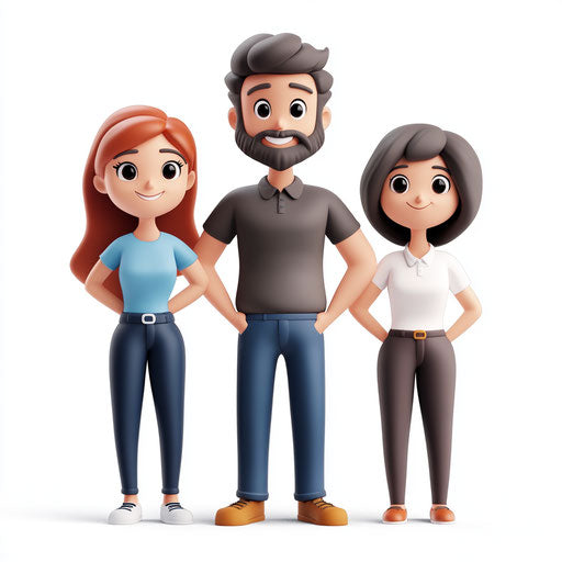 3D welcome to the team in photo realistic style with flat white background, isolated clipart