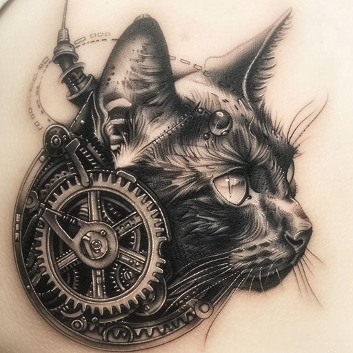 Premium Black Cat Tattoo Files