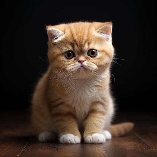 Exotic shorthair cat kitten