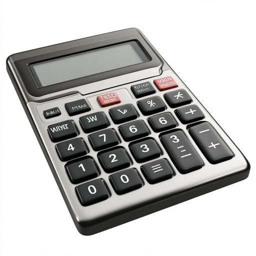 Realistic illustration of a basic calculator