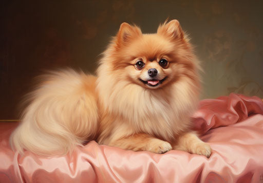 Pomeranian for sale, accurate and detailed style, distinctive features