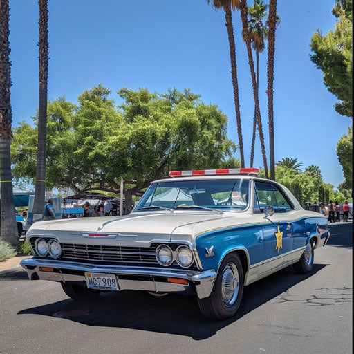 1967 Chevy Bel Air patrols vintage event