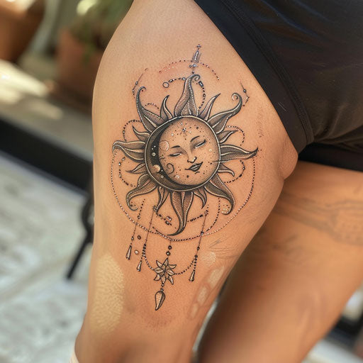 Innovative Thigh Tattoos For Women Tattoo Layouts