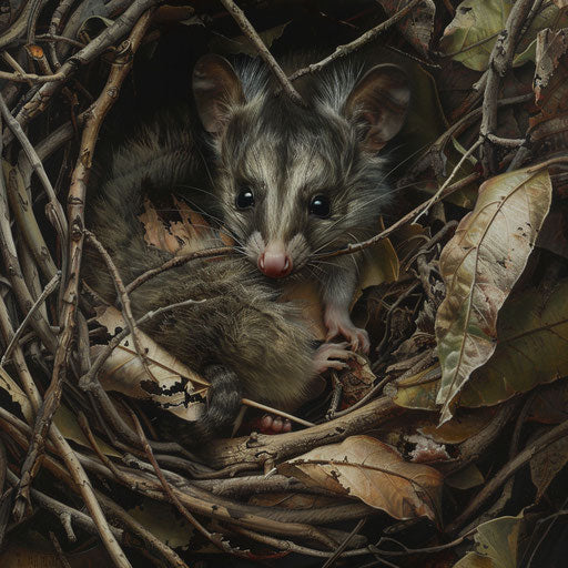 White Tail Possum in Habitat: Vivid 4K Imagery