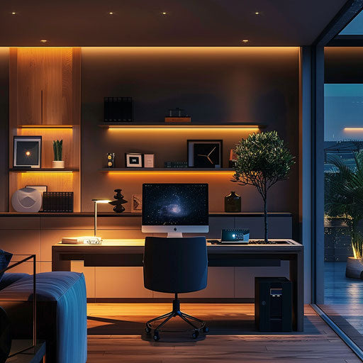 Home office with centralized control for seamless work