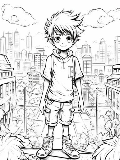 Child in city, go nagai style, jessie arms botke